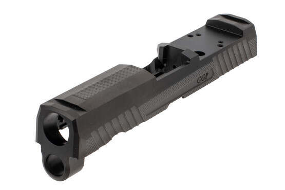 Grey Ghost Precision SIG P320C slide features a multiple optic cut